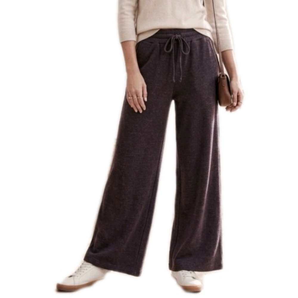 CALME by Johnny Was Mihu Wide Leg Pants in Charcoal Gray size XS